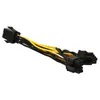 2021 new PCIe 6pin to dual 8pin(6+2) Y Splitter Adapter Connector power cable made of 18AWG wire for graphics card