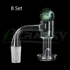 Beracky Flat Top Smoking Terp Slurper Quartz Banger Con Due Stili Vetro Marmo/Ruby Pearl Pill 20mmOD Slurpers Chiodi Per Dab Rigs Bong