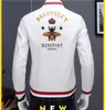 Little Bee broderad jacka Men 2021 European Station Trendy Brand Slim Jacka Korean Trendy Baseball Uniform Flying Suit