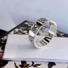 Nieuwe Klassieke Designer Vintage Titanium Stalen Ringen Mode-sieraden voor Mannen en Vrouwen Paar Ringen Verjaardagscadeau