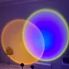 Zonsondergang lamp projector led nachtlampje 90 graden rotatie regenboog projectie lichten slaapkamer thuisbar koffie sfeer verlichting lampen