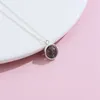 LEKANI Round 925 Sterling Silver Pendant Necklaces For Women With Black Moonstone Necklace Anniversary Fine Jewelry Listing 210701