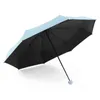 Mini parasole dla mężczyzn i kobiet Ultralight Rainspreen Ochronę przeciwsłoneczne Przenośne Przenośne Parasol Plażowy Parasol 211124