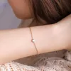 Linkketen meyrroyu 316L roestvrijstalen strass dunne armbanden voor vrouwen eenvoudige elegante temperament sieraden cadeaus kent22