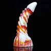 NXY Anal Toys Nouveau Liquide Silicone Couleur Animal Pénis Faux Femelle Ventouse Amusant Masturbation Dispositif 0314