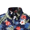 Camicia hawaiana da spiaggia con stampa floreale all over da uomo Camicia estiva a maniche corte con bottoni casual Camicia da festa maschile Camisa Hawaiana 210522