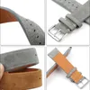 Watch Bands Vintage Suede Strap 18mm 20mm 22mm 24mm Handmade Leather Watchband Replacement Tan Gray Beige Color For Men Women Watc208t