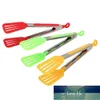 Grönsaker Verktyg Sallad Servering BBQ Tongs Non-Stick Kök Silikon Pizza Bröd Steak Clip Rostfritt Stål Handtag Utensil