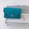 Unisex Designer Key Pouch Fashion leather Purse keyrings Mini Wallets Coin Credit Card Holder 8 colors293J