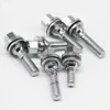 4 PCS M12 x 1.25 합금 볼트 휠 Extra Long Thread Bolts 플랫 시트 좌석 세탁기 206 307 308 407 408