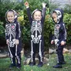 Хэллоуин череп детские розыгрыши скелет костюмы скелет толстовки ребёнок одежда мода новорожденного комбинезон хлопка девушки наряды вершины 210413