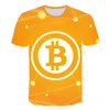 T-shirt da uomo 2022 Fashion RevolutIon CRYPTO 3D Stampa Streetwear Uomo Donna O-Collo T-shirt a maniche corte Harajuku T-shirt maschili Top