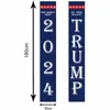 Trump 2024 Türvorhang Couplets Bannerflaggen US-Kampagnenunterstützer Aktivitäten Türen Union Flag 496 m