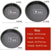 Round Pizza Plate Pan Deep Dish Tray Carbon Steel Non-stick Mold Baking Tool Mould Pattern 6 7 8 10 inch