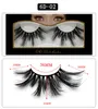 25mm 6d Mink Lashes Curl Falska ögonfransar Tjock handgjord Fullständig Fake Eye Lash Beauty Makeup Eyelash Extensions