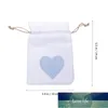 Envoltura de regalos 12pcs/set de lino amor patrón de inmersión almacenamiento de bolsa de dulces para celebración de bodas