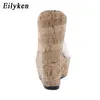 Eilyken Summer PVC trasparente con plateau zeppa sandalo moda tacchi alti scarpe femminili taglia 41 42 210928