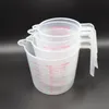 Tasse à mesurer en plastique avec poignée, outil de cuisine empilable, outils de mesure de cuisson DH8785