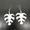 Sublimation Blank Dangle Earrings MDF Eardrop for DIY Personalized Women Ear-rings Round Waterdrop Star Shape Ear pendants