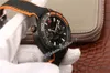 OMF Cal A9900 Cronógrafo Automático Relógio Masculino PVD Aço Preto Laranja Moldura Jateada e Mostrador Pulseira de Borracha de Nylon 215 92 46 51 0285a