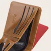 Wallets Design Vintage Men's Premium Product For Man Leather Short Purse Folding Thin Wallet Card Holder