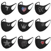 Bling Elmas Yüz Maskesi Siyah ABD Lover Dudaklar Beyaz Karahindiba Yıldız Taç Buz Ipek Yıkanabilir Kullanımlık Kapak Kalkan Sequins Tasarımcı Parlak Parti Maskeleri