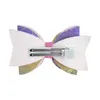 Bébé Filles Rainbow Bow Glitter Barrettes Enfants Enfants Paillette Épingles À Cheveux Clips Avec Clip De Dents En Métal Boutique Arcs Brillant Accessoires De Cheveux
