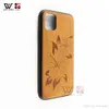 Étuis de téléphone à la mode pour iPhone 11 12 13 Pro XS XR Max, en bois TPU, prix de gros d'usine, meilleure vente 2022