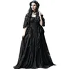 Vintage Victorian Gothic Black Wedding Dress Lace Off Shoulder Bridal Gowns Sweetheart Floor Length Garden Vestidos De Novia Robes De Mariage Bride Dresses