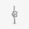 Gioielli firmati 925 Anello nuziale in argento Pandora Pandora scintillante Wishbone Cuore Anello Cubic Zirconia Diamanti Stile europeo Anelli Compleanno Donna Regalo