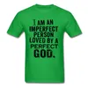 Heren T-shirts Imperfect Person Perfect Love T-shirt Mannen God T-shirt Christian Tshirt Jesus Tops Letter Tees Vintage Zeggen Kleding Wit