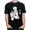 Kawaii Cool Anime Jujutsu Karah Koszulka Mężczyźni Krótki Rękaw Manga Graficzny Tshirt Bawełniany T-Shirt Rymen Sukuna Tee Tops Odzież Y0408