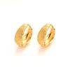 Solid Gold Gf Circle Hoop Earring Evgurblegated Małe kolczyki Vintage Elastyczne krewetki Męskie Kluczowe Prezenty 6955001