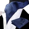 Rbocottメンズアスコットハンカチヴィンテージ高級クラシックペイズリーCravat Pocket Square Set Scrunch Self Wedding Suit