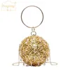 Crystal Crystal Round Ball Dîner Sac Femmes Mini Clakings Luxury Evening Sag Party Porce Purse Handbag Chain Bag de Sac B405 220211