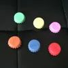 6pcs / Set Silicone Beer Caps Caps Barre de boissons Vin réutilisable Bières de vin Bouteilles Couvercles de bouteille Cap Capuche Économiseur pour Kitche Barware