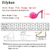 Eilyken Sexy Feather Fur Ladies Slippers Summer Fashion Party High heels Shoes Gladiator Slides Sandals Women C0410