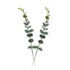 30 PCS Artificielle Feuille D'eucalyptus Verdure Plantes Floral Accessoires Bouquet De Remplissage De Mariage Décoration De La Maison Faux Feuillage KB19 211104