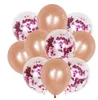 Sequin Confetti balões de látex decoração festival colorido 12inch balão para casamento suprimentos de aniversário RRA11575