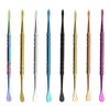 2022 new Rainbow silver Dab Tool long dabber tool metal single for wax dry herb