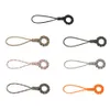 Multifuncional feitos à mão 7-núcleo guarda-chuva corda tecelagem Chaveiro Lanyard Paracord Knitting Anti-Lost Ring Buckle Carro Keyring