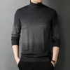 Heren Sweaters 2021 Herfst en Winter High-hals Sweater Mannen Knappe Gebreide Bottoming Shirt 12508