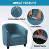 Elastische sretretch koffie fluwelen tub sofa fauteuil seat cover protector wasbare meubels stretch slipcover thuis stoel decoratie 211102