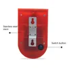 Smart Home Control Solar Sound Alert Flash Warning Light Alarm Motion Sensor 110 Decibel Siren Strobe Security System för gård