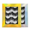 25MM Lash False Eyelash 4 Pairs Dramatic Faux 3d Mink Eyelashes Fluffy Volume Thick Crossed Exaggerated Soft Curl Fake Eye Lashes Makeup