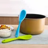 Pure Color Silicone Spoons Rice Spoon Non Stick Rices Shovel Hangable Tableware Household Kitchen Tool