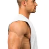 Muscleguys мужские повседневные свободные фитнес-бак-вершины для мужчин летом открытыми сторонами без рукавов активные рубашки мышечных рубашек жилет майка 210421