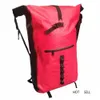 32L Outdoor River Trekking Bag Dry Bag Double Shoulder Straps Water Pack Swimming Backpack Waterproof Bags for Drifting Kayaking