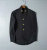 Lyxdesigners grossist herrklänningskjortor Solida smala långärmade varumärke Arbetskläder Chemise Homme Camisa Social Masculina M-3XL#03