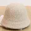 Automne et hiver cheveux de lapin nouveau chapeau de pêcheur mode sauvage étudiant chaud chapeau de pot coréen hamstone vent couleur unie hat3256